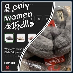 Women deluxe slide slippers